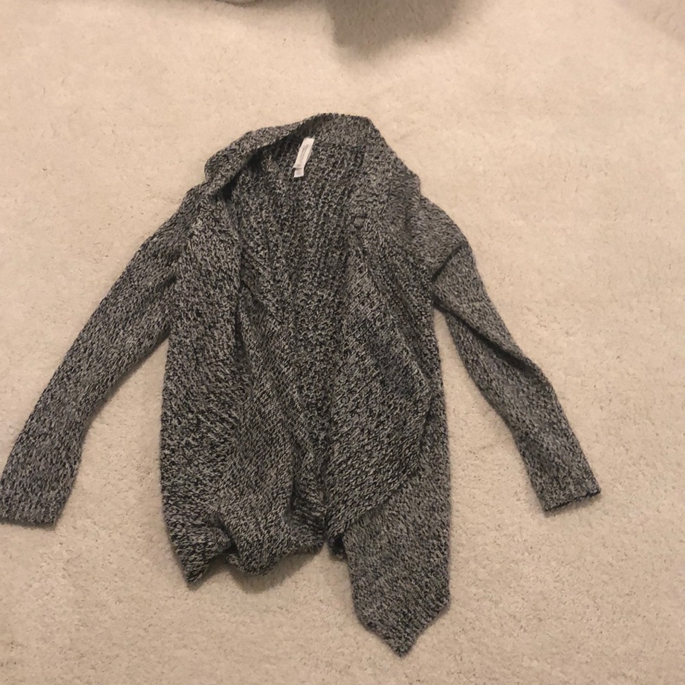 Cozy grey knit cardigan